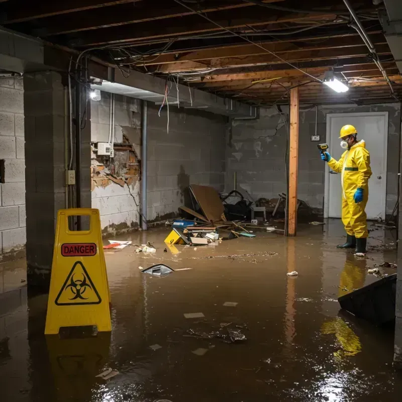 Flooded Basement Electrical Hazard in Hinesburg, VT Property